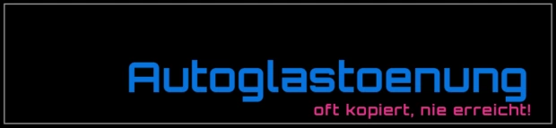 Logo von Autoglastoenung - Autoglastönung & Scheibentönung vom Profi in Wiesbaden Firmenlogo von Autoglastoenung, spezialisiert auf professionelle Autoglastönung und Scheibentönung für Fahrzeuge aller Art in Wiesbaden, Hessen. Moderne Designs, UV-Schutz und Sichtschutz durch hochwertige Tönungsfolien.